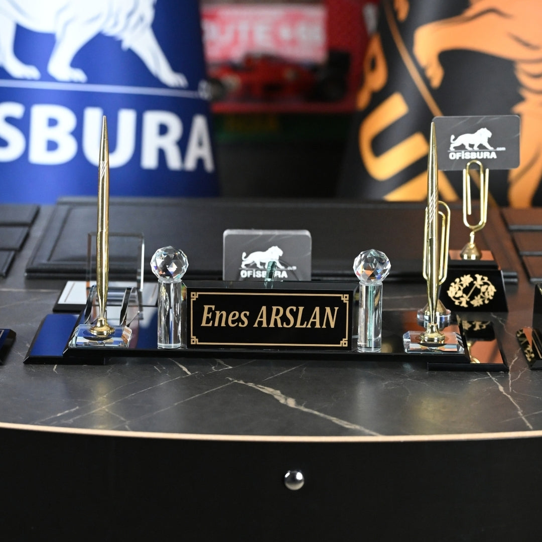 13 Parça Classic Serisi – Özel Kristal Altın Ofisbura