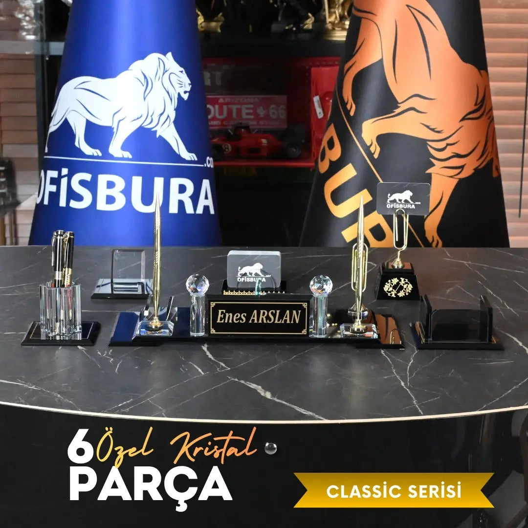 6 Parça Classic Serisi – Özel Kristal Altın