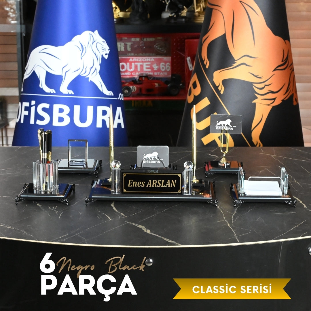 6 Parça Classic Serisi – Negro Black Ofisbura