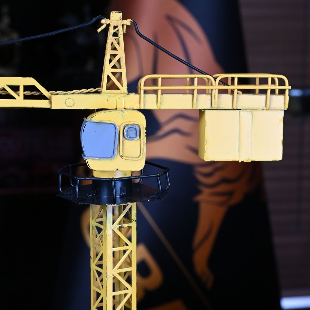 Kule Vinç Metal Dekoratif Model Ofisbura
