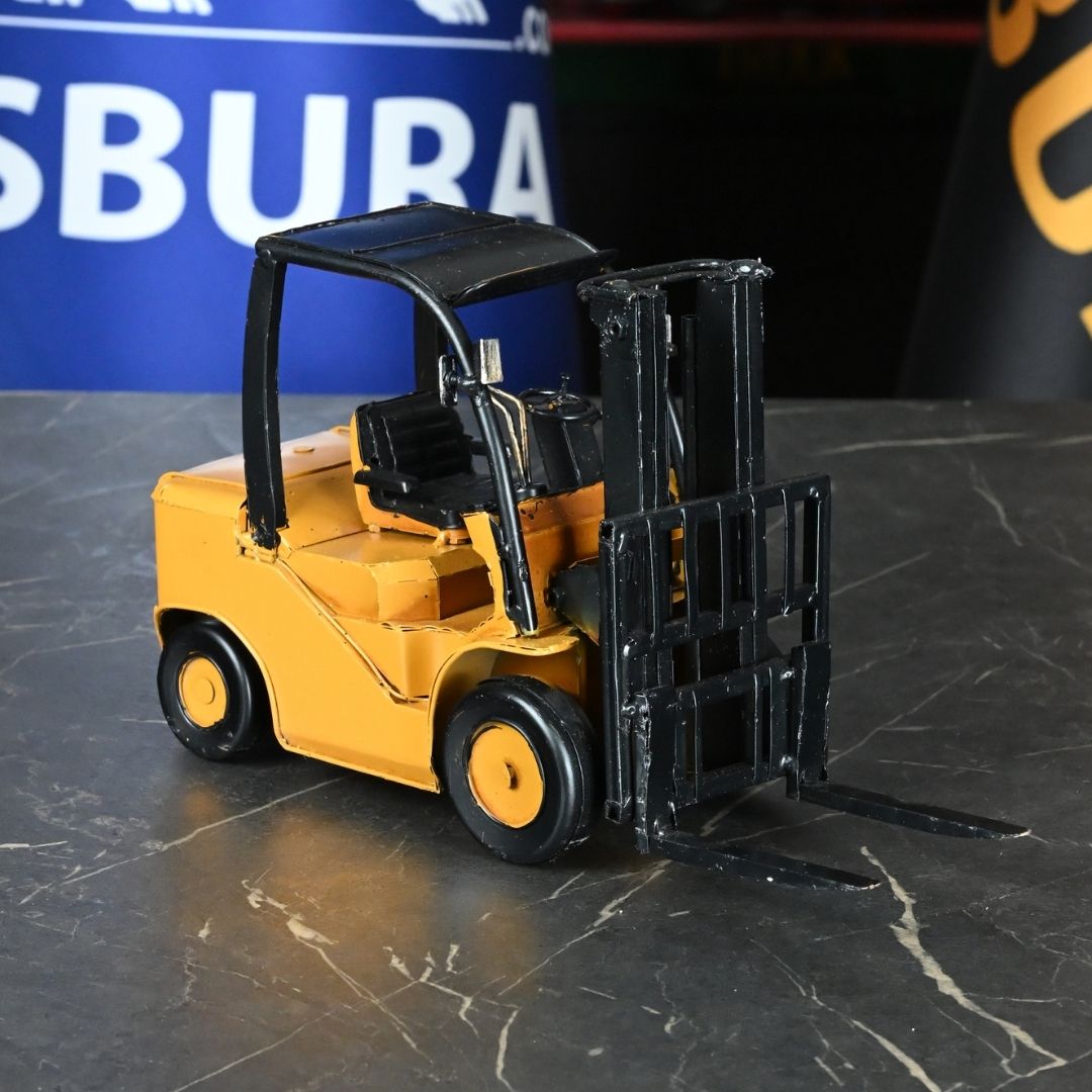Forklift Metal Dekoratif El Yapımı Model Ofisbura