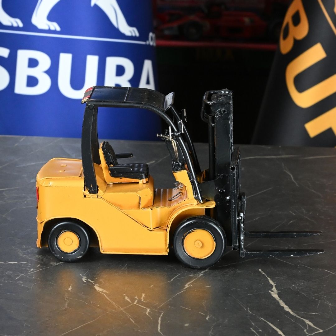 Forklift Metal Dekoratif El Yapımı Model Ofisbura