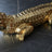 Golden Crocodile Dekoratif Biblo 92 Cm Ofisbura