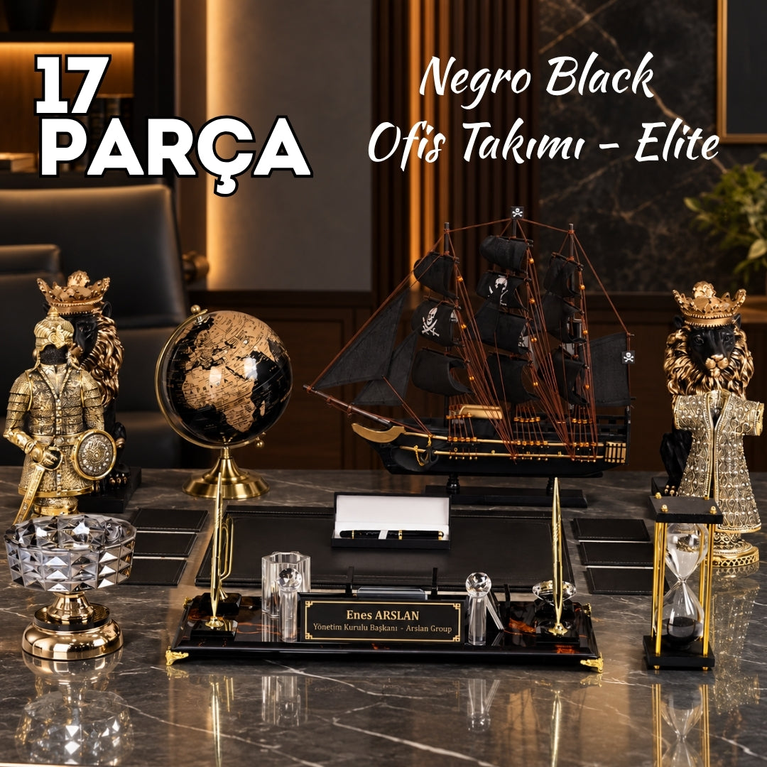 Negro Black Elite – 17 Parça Yönetici Ofis Takımı Ofisbura