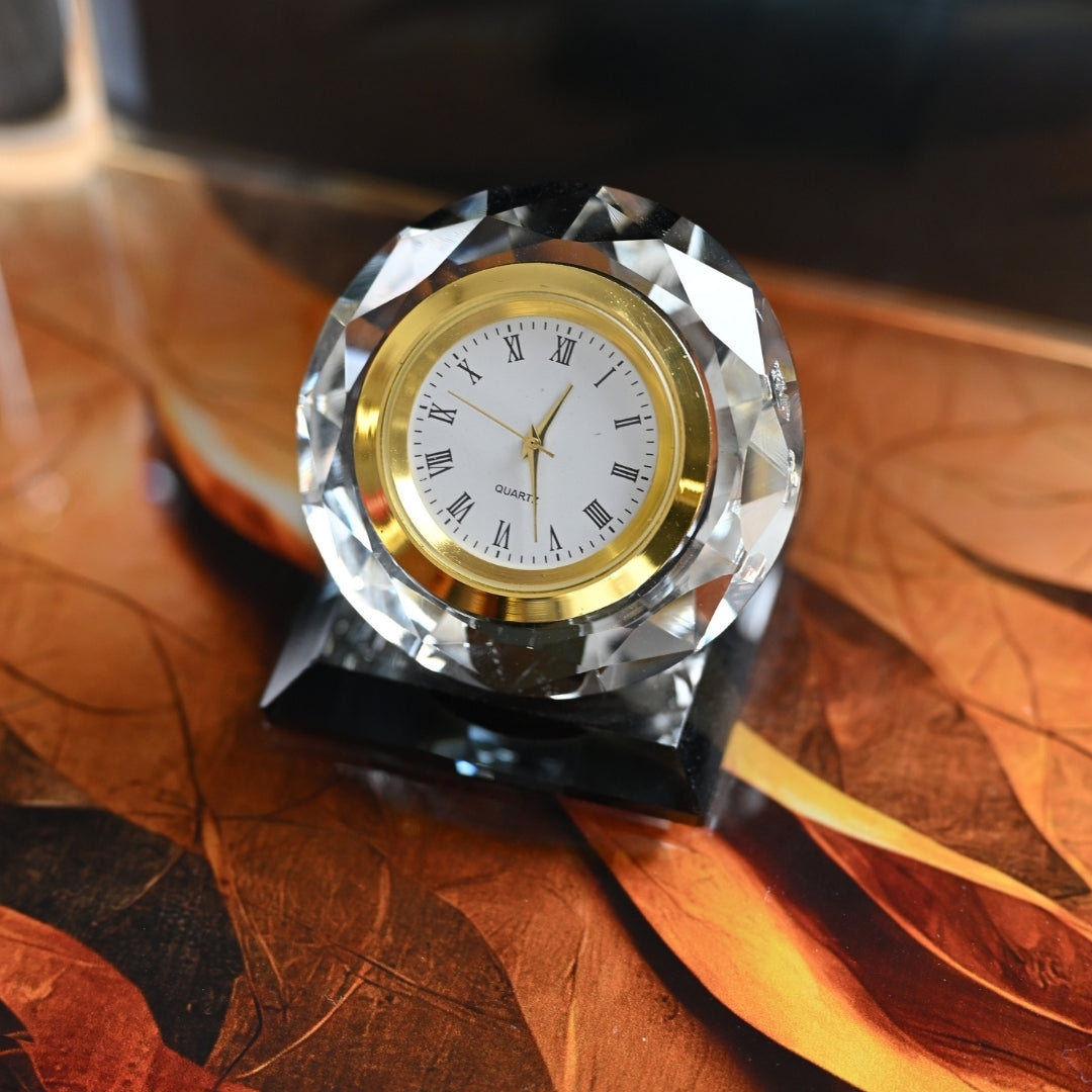 Siena | Premium Kristal Masa Üstü İsimlik Seti - 15 Parça - Lüks Ofis Masaüstü Sümen Takımı