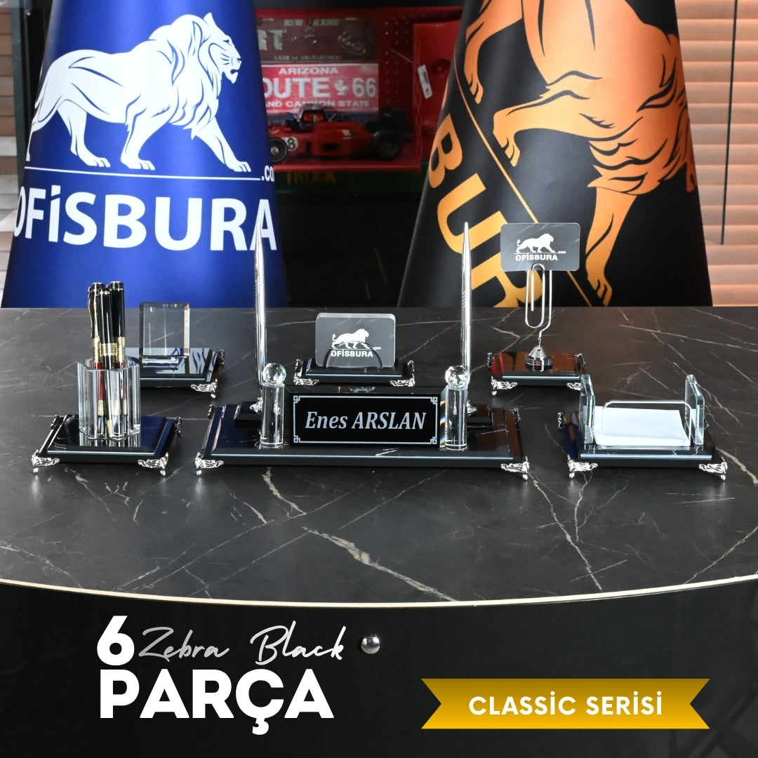 6 Parça Classic Serisi – Zebra Black Ofisbura
