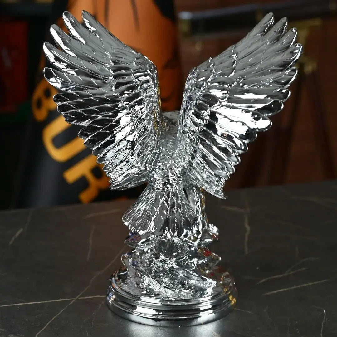 Imperial Kartal Gümüş Dekoratif Biblo 40 Cm Ofisbura