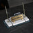 Efes Krem Altın Detaylı Doğal Mermer | Lüks Masa İsimliği Seti - 30 × 16 Cm ofisbura