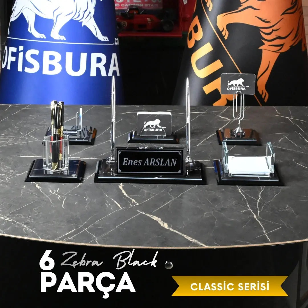6 Parça Classic Serisi – Midi Zebra Black