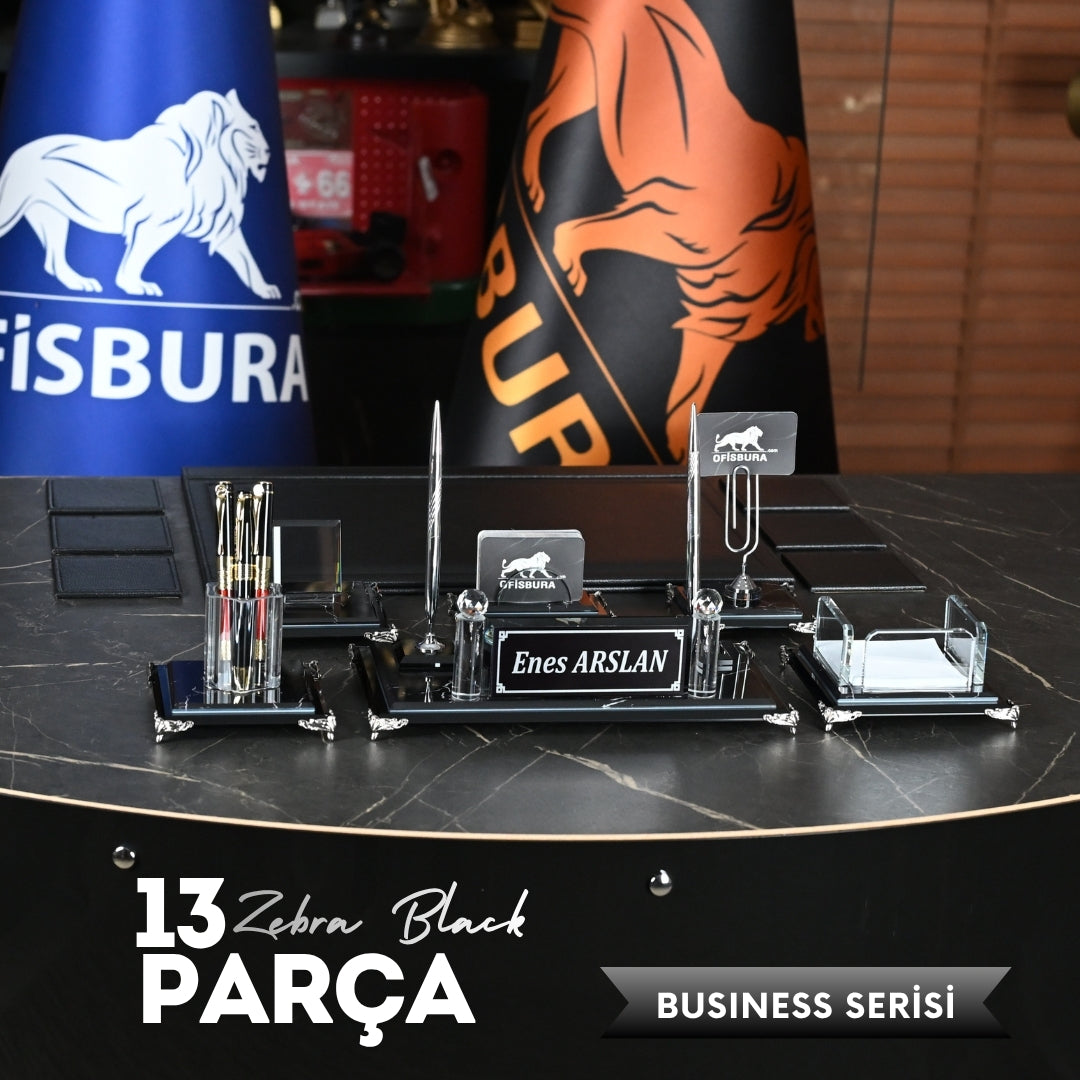 13 Parça Classic Serisi – Zebra Black Ofisbura