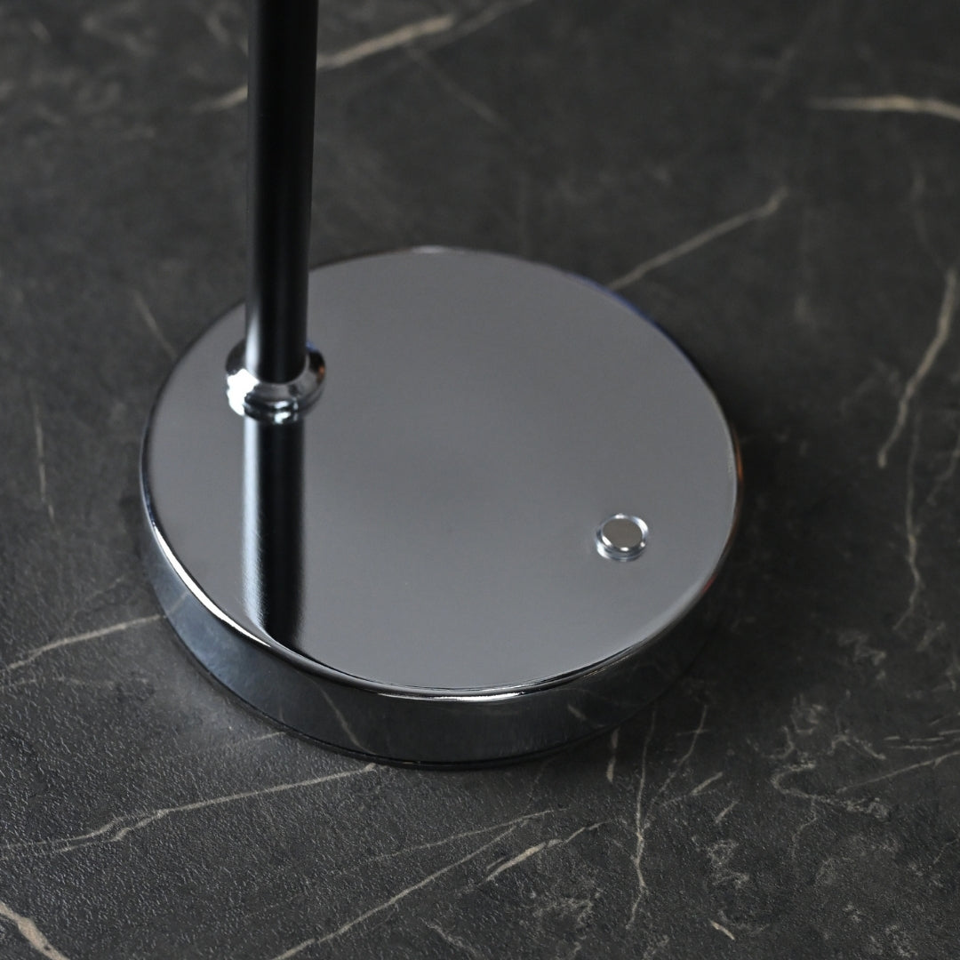 Metal LED Masa Lambası | Dokunmatik Şarjlı | 36 cm | Krom Ofisbura