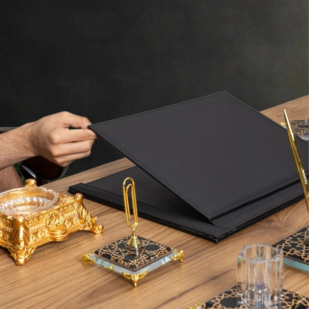 Prestige 9 Parça Premium Kristal Sümen Takımı - Kişiye Özel Masa Üstü İsimlik Seti