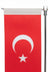 Kırlangıç Logolu T Masa Bayrağı Gümüş - Masa Üstü Ofis Bayrağı