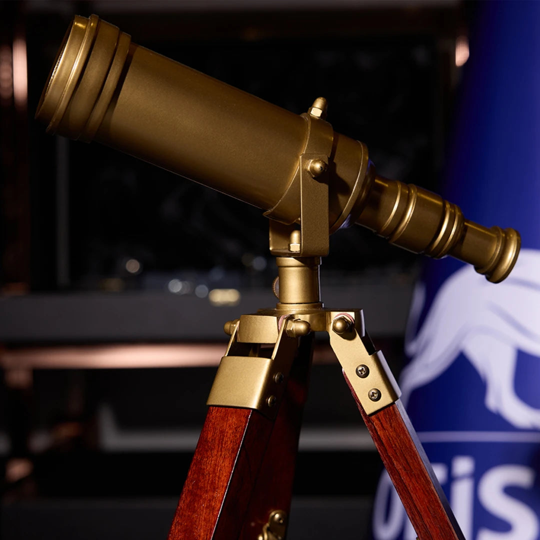 Dekoratif Teleskop Masaüstü Aksesuar - Altın Eskitme (35 cm)