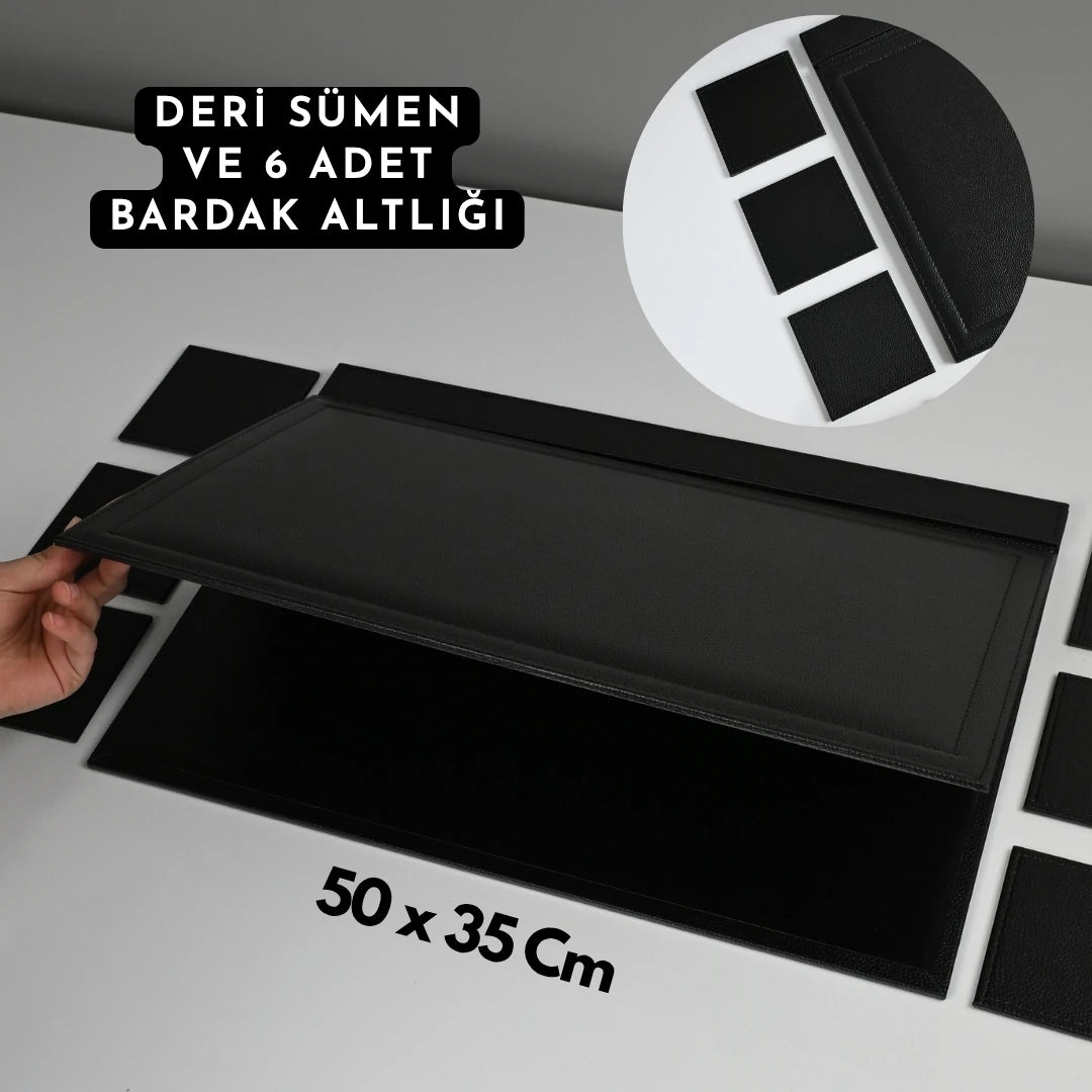 Safir 20 Parça Premium Kristal Sümen Takımı - Kişiye Özel Masa Üstü İsimlik Seti