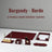 Burgundy - Bordo 8 Parça Deri Sümen Takımı