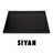 Kapaklı Büyük Deri Sümen Takımı - Siyah | 50x35 cm (4 Adet Bardak Altlığı Hediyeli)