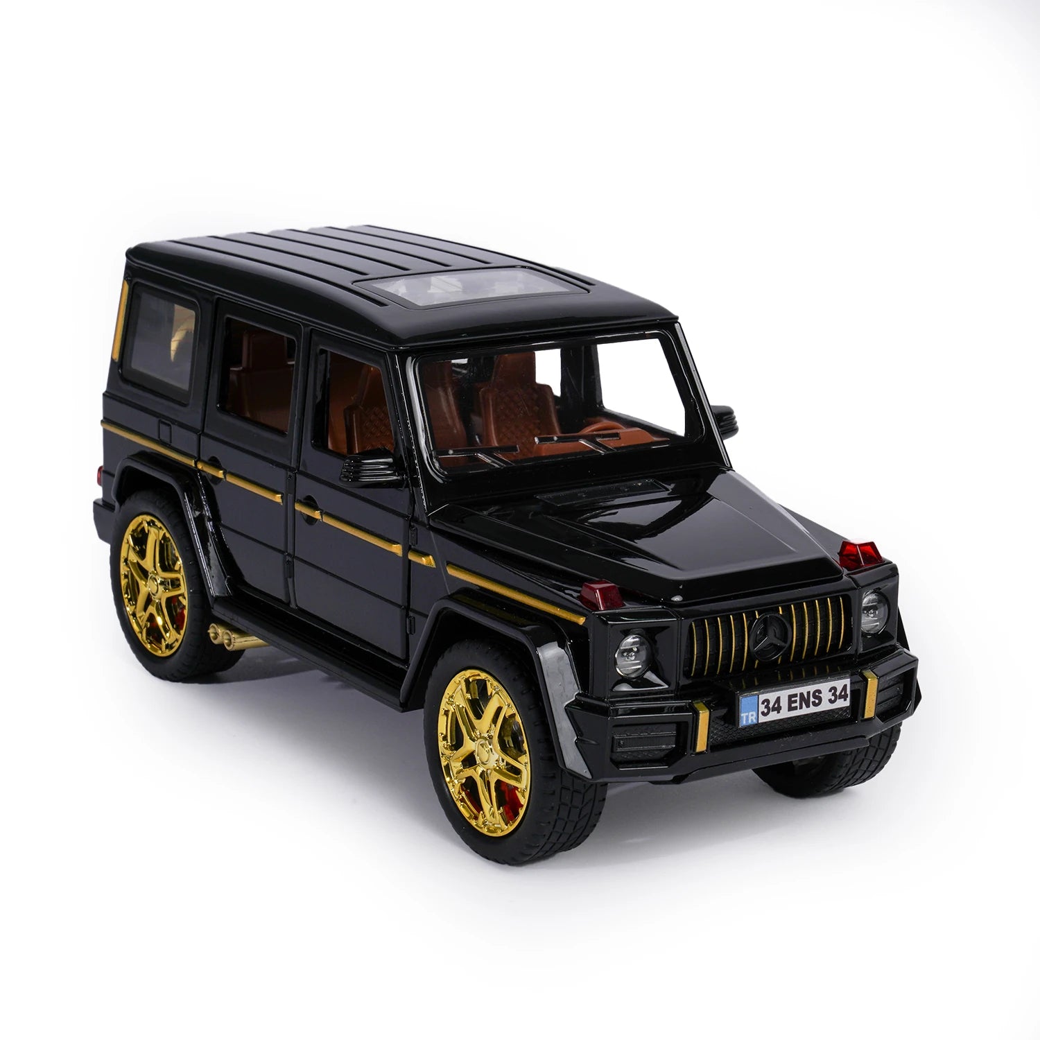 Mercedes G Kasa Plakalı Özel 1:24 Ölçek Metal Diecast Araba