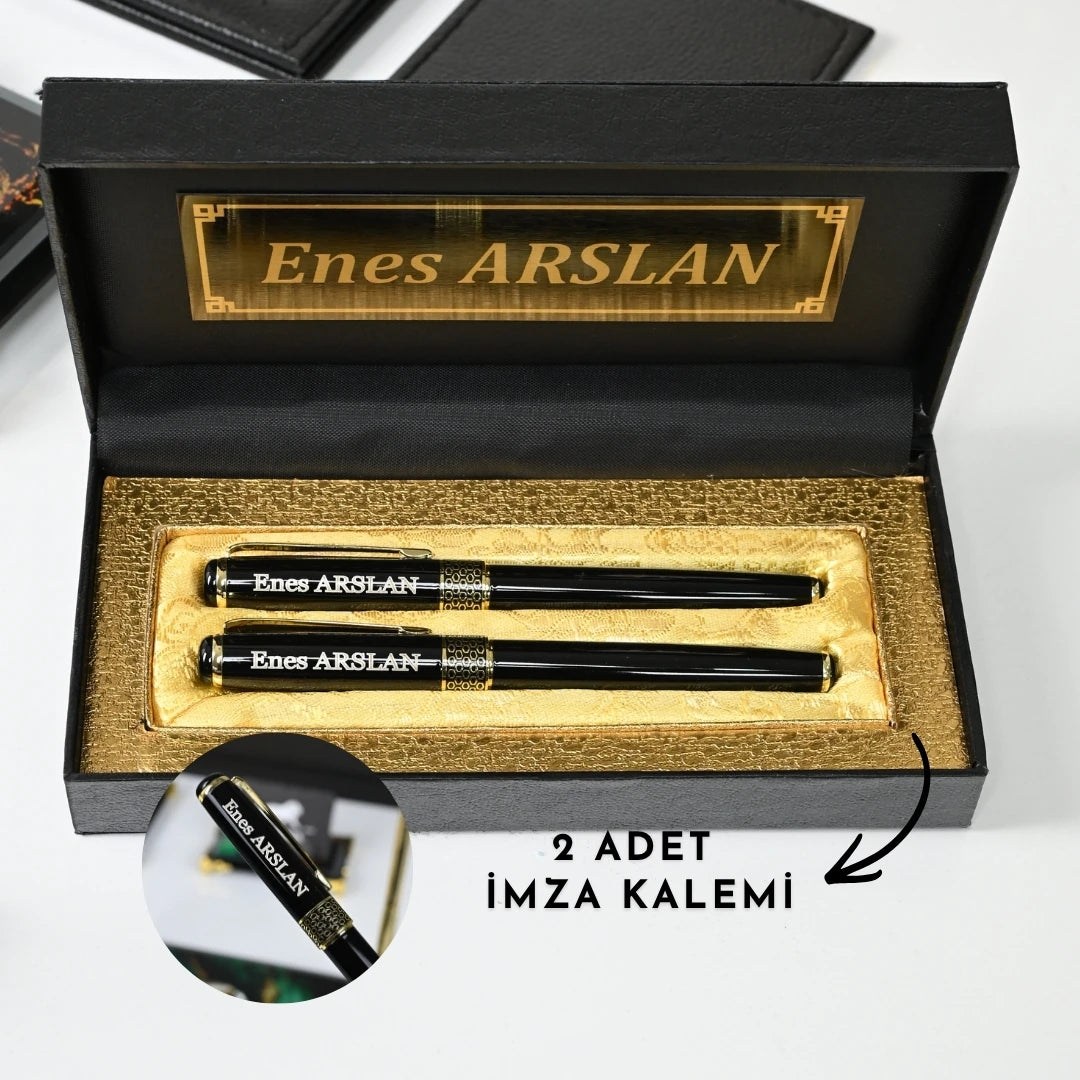 Prestige 20 Parça Premium Kristal Sümen Takımı - Kişiye Özel Masa Üstü İsimlik Seti