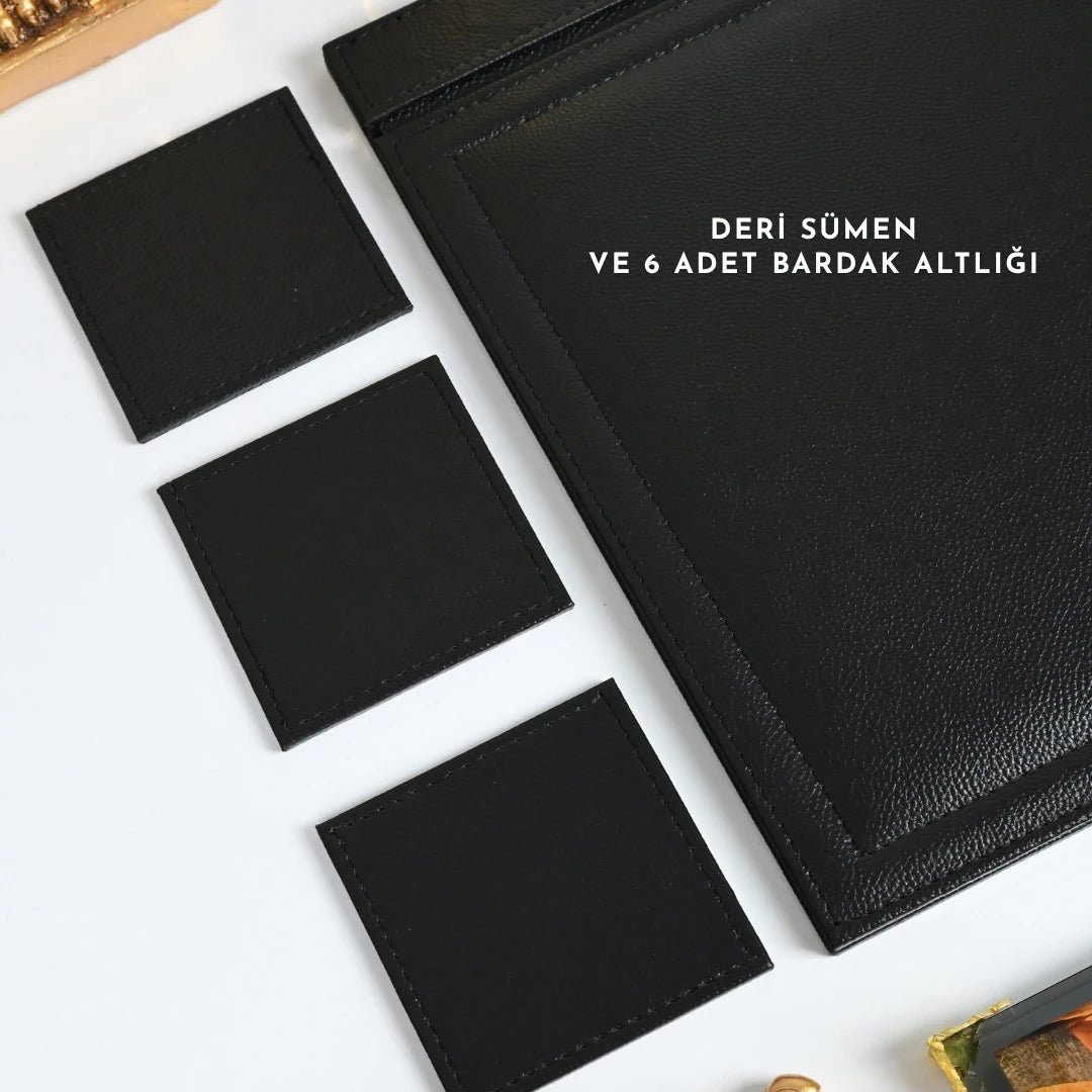 Siena 20 Parça Premium Kristal Sümen Takımı - Kişiye Özel Masaüstü İsimlik Seti