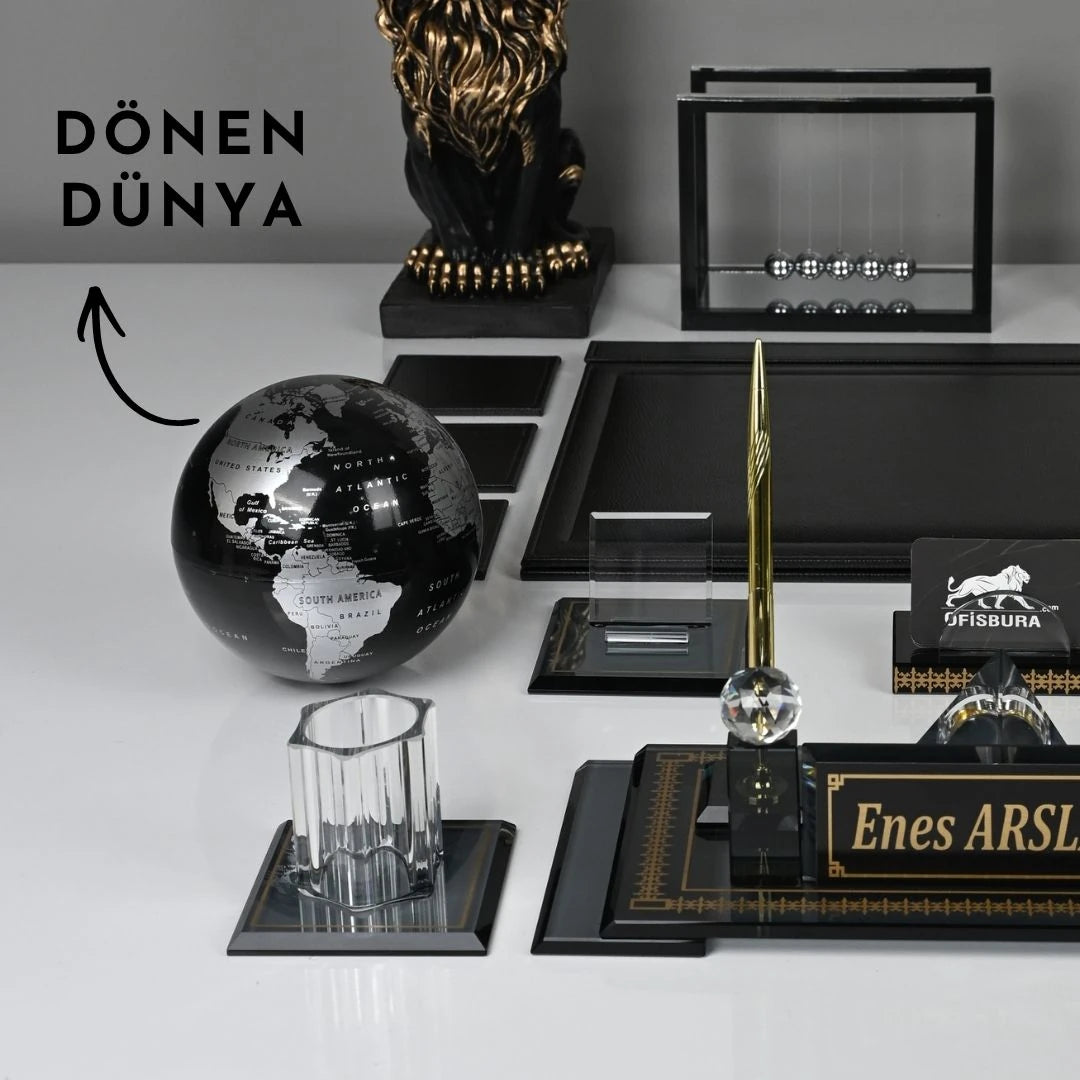 Diamond 20 Parça Premium Kristal Sümen Takımı ve Masa İsimliği Seti