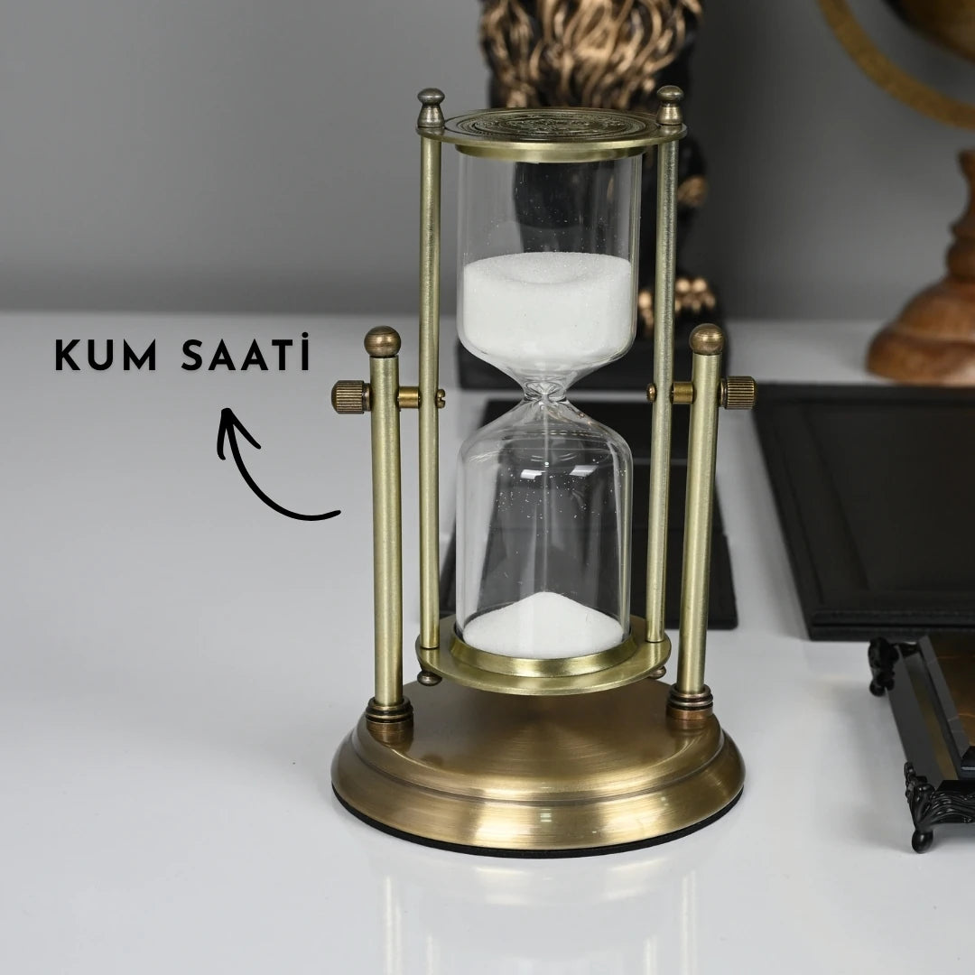 Negro | Premium Kristal Masa Üstü İsimlik Seti - 20 Parça -  Lüks Ofis Masaüstü Sümen Takımı