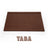 Kapaklı Büyük Deri Sümen Takımı - Taba | 50x35 cm  ( 4 Adet Bardak Altlığı Hediyeli )