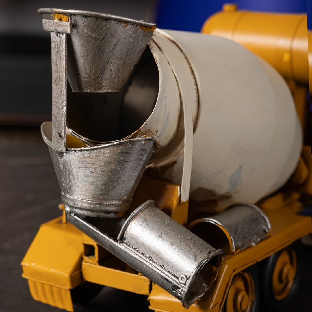Dekoratif Metal Beton Mikseri | Sarı