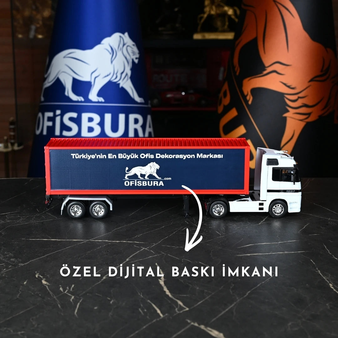 Markaya Özel Baskılı Mercedes Benz Tır Modeli 50 cm | Ofis Dekorasyonu