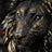 Aslan Kafası Biblo | 30 cm Siyah Renk Polyester