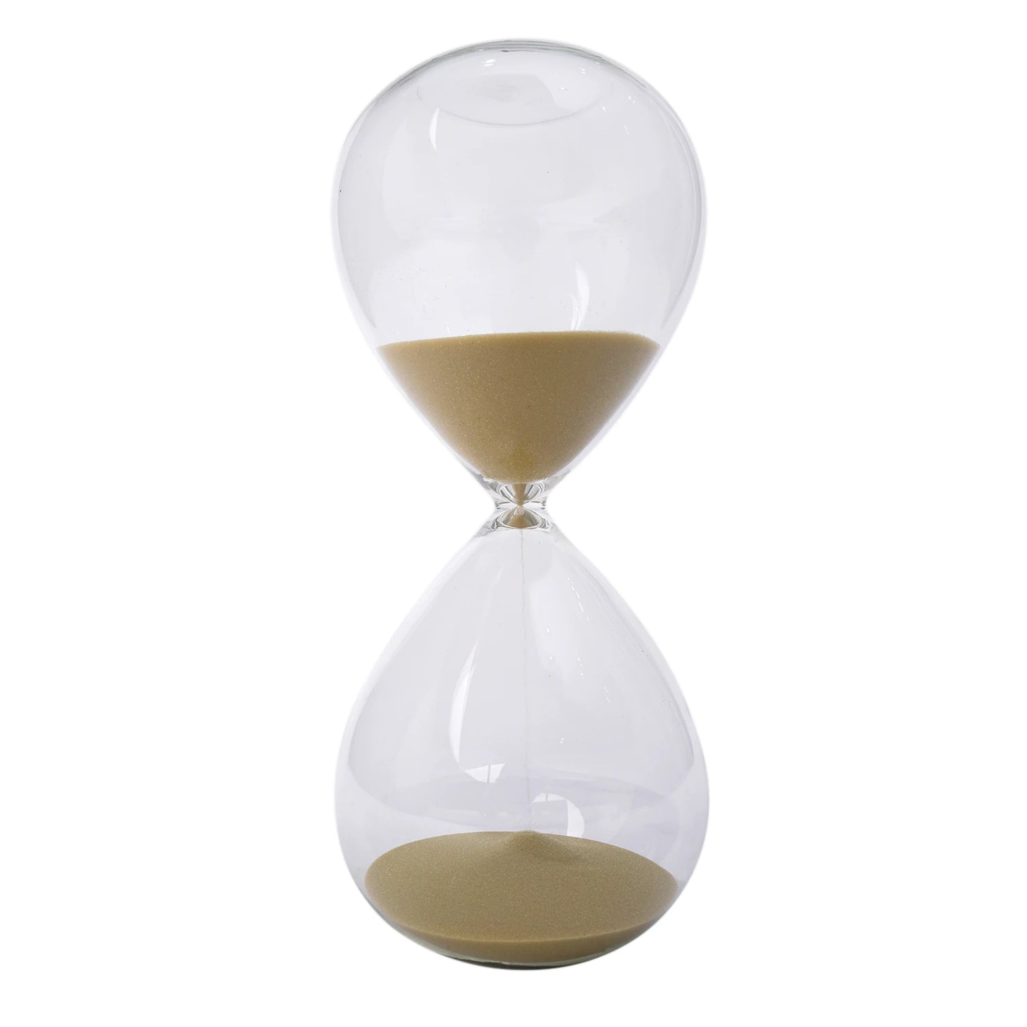Dekoratif Cam Kum Saati Sarı - 20 cm