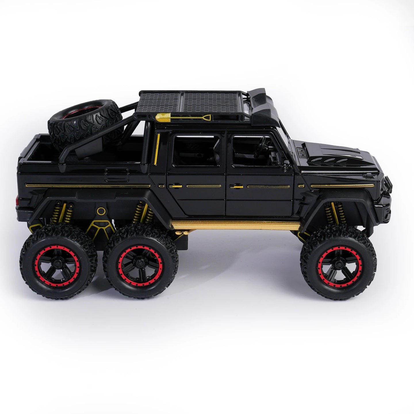 Mercedes Brabus 6x6 Plakalı Özel 1:24 Ölçek Metal Diecast Araba