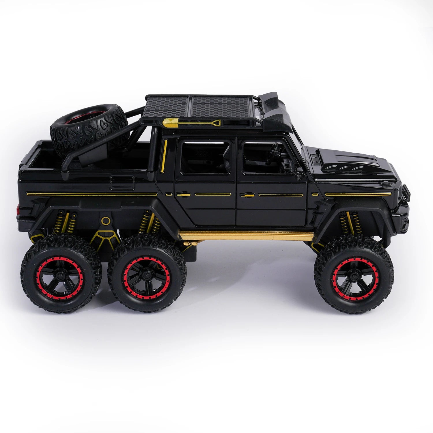 Mercedes Brabus 6x6 Plakalı Özel 1:24 Ölçek Metal Diecast Araba